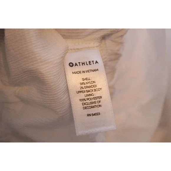Athleta Avenue Lightweight Jacket White Full Zip Women's Size Medium H14042 - Picture 5 of 12